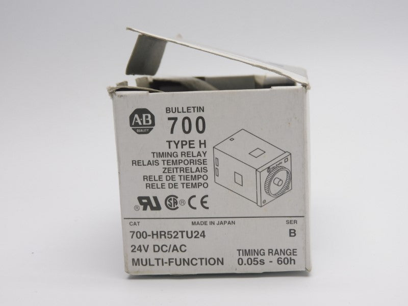 ALLEN BRADLEY 700-HR52TU24 SER. B 24VDC/AC 5A 0.05S-60H (GY/BL) NSMP
