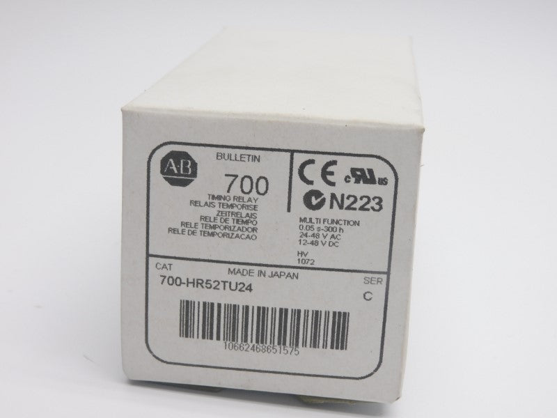ALLEN BRADLEY 700-HR52TU24 SER. C 24-48VAC 5A 0.05S-300H (WH) NSMP