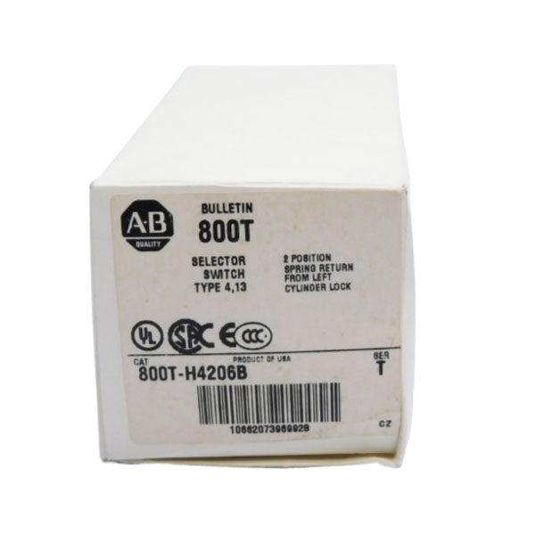 ALLEN BRADLEY 800T-H4206B SER. T (WH) NSMP