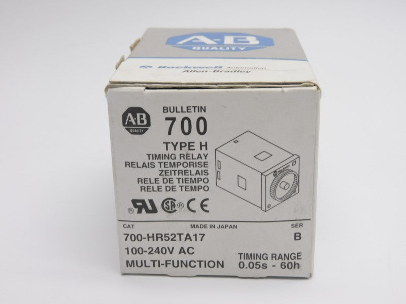 ALLEN BRADLEY 700-HR52TA17 SER. B 100-240VAC 5A 0.05S-60H (GY/BL) NSMP