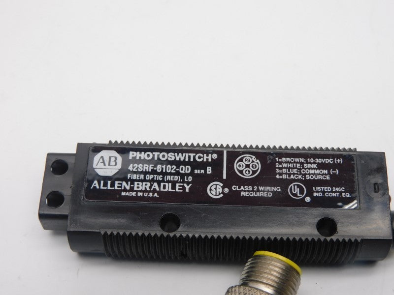 ALLEN BRADLEY 42SRF-6102-QD SER. B 10-30VDC (BK/YL) NSMP