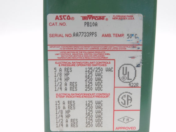 ASCO PB10A 250VAC/DC 15A NSNP