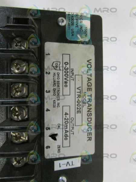 OHIO SEMITRONICS VTR-002E UNMP
