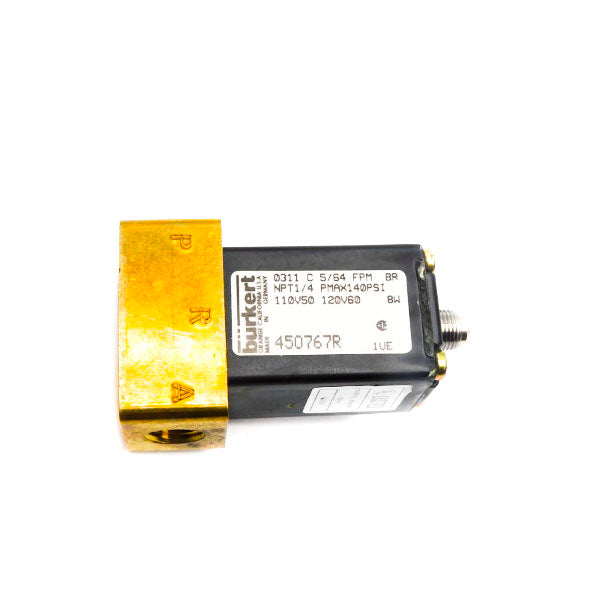 BURKERT 0311C-5/64-FPMBR 450767R 110/120V 140PSI 1/4" NSNP