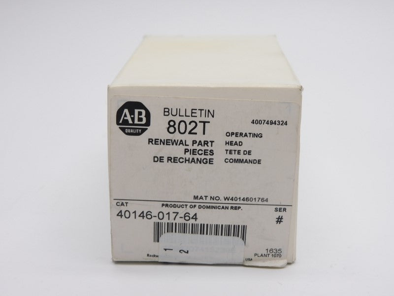 ALLEN BRADLEY 40146-017-64 (WH) NSMP