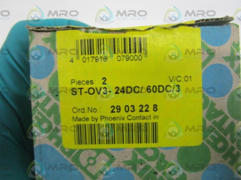 LOT OF 2 PHOENIX CONTACT ST-OV3-24DC/60DC/3 NSMP