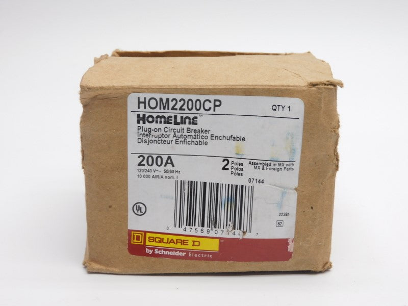 SQUARE D HOM2200CP 120/240V 200A (AS PICTURED) NSMP