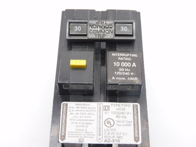 SQUARE D HOM230GFI 120/240V 30A NSMP