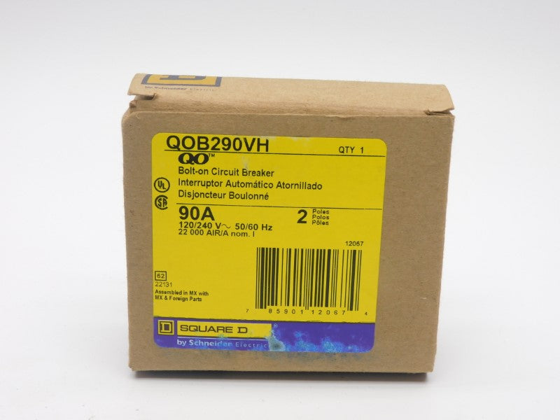 SQUARE D QOB290VH 120/240V 90A NSMP