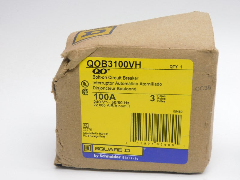 SQUARE D QOB3100VH 240V 100A (AS PICTURED) NSMP