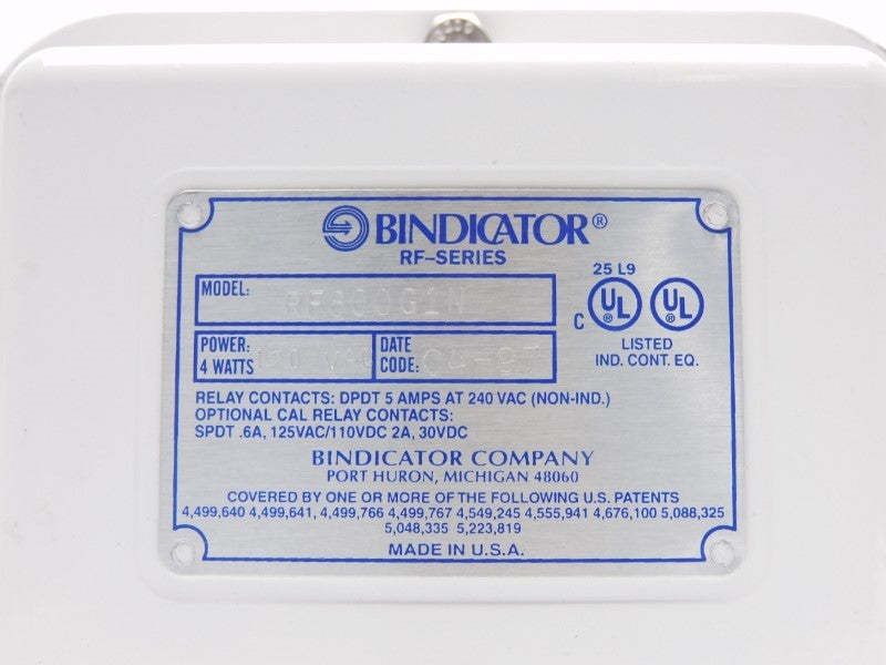 BINDICATOR RF800G1N 240VAC 5A NSNP