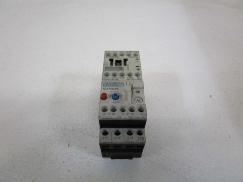 SIEMENS RELAY/CONTACTOR 3RU1116-1CB0 W/ 3RT1015-1AK61 UNMP