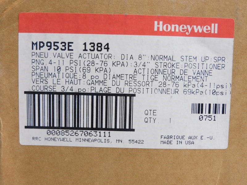 HONEYWELL MP953E1384 25PSI NSMP