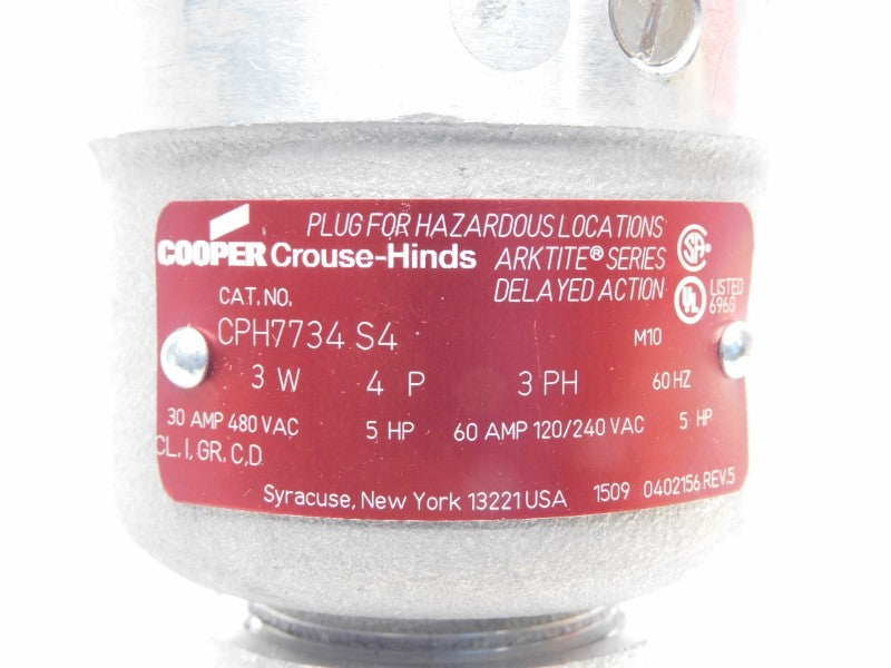CROUSE-HINDS CPH7734S4 480VAC 30A NSMP