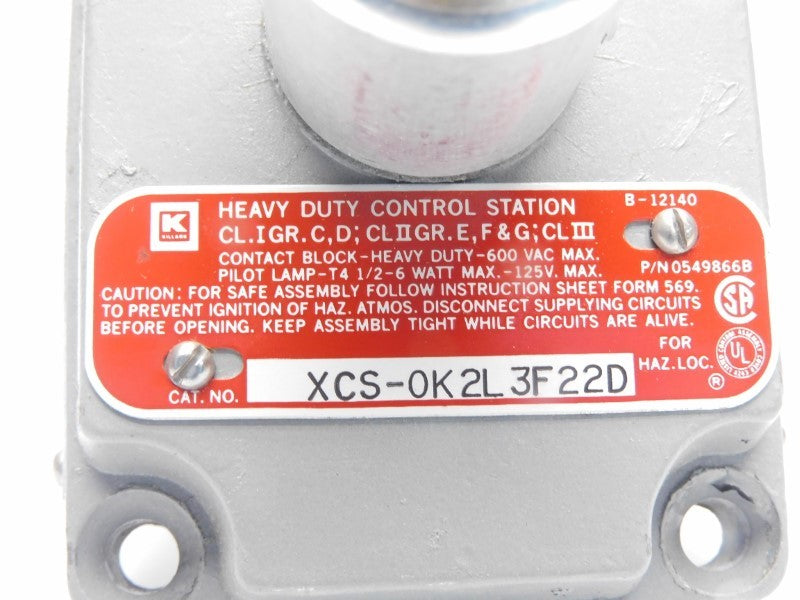 KILLARK XCS-0K2L3F22D 600VAC (AS PICTURED) NSNP