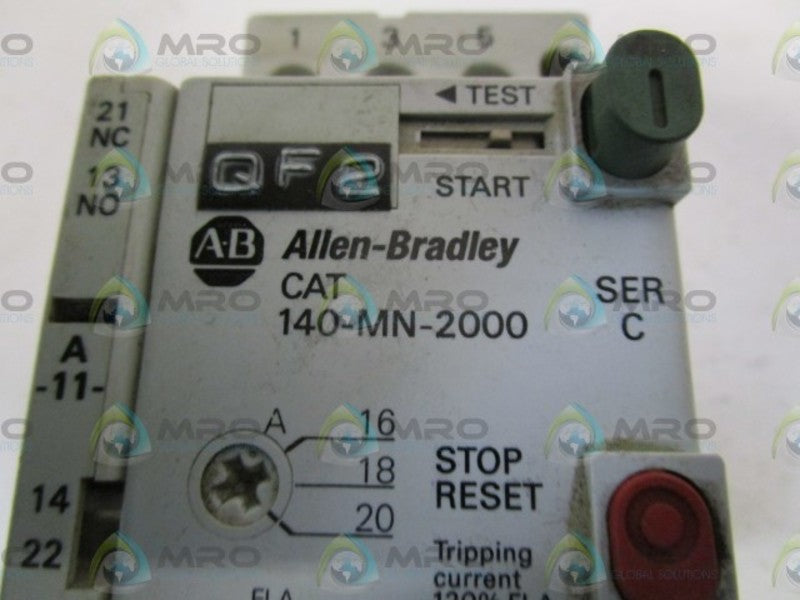 INDUSTRIAL SPARE PART 140-MN-2000 SER. C UNMP