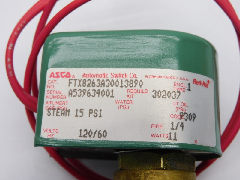 ASCO FTX8263A30013890 120V 15PSI 1/4" NSNP