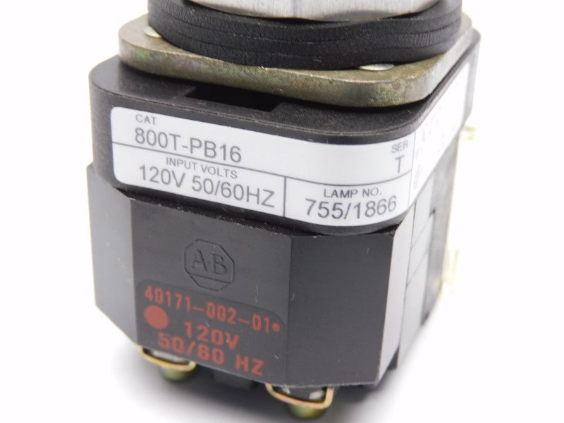 ALLEN BRADLEY 800T-PB16A SER. T 120V NSNP