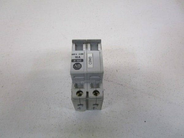 ALLEN BRADLEY 1492-CB2H160 SER. B CIRCUIT BREAKER 16A  UNMP