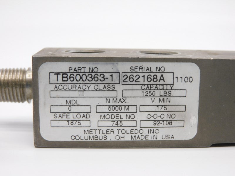 METTLER TOLEDO TB600363-1 745 UNMP