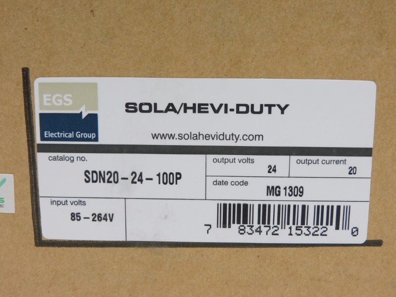 SOLA SDN20-24-100P 85-264V 20A NSMP