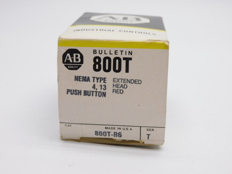 ALLEN BRADLEY 800T-B6 SER. T (BK/YL) NSMP