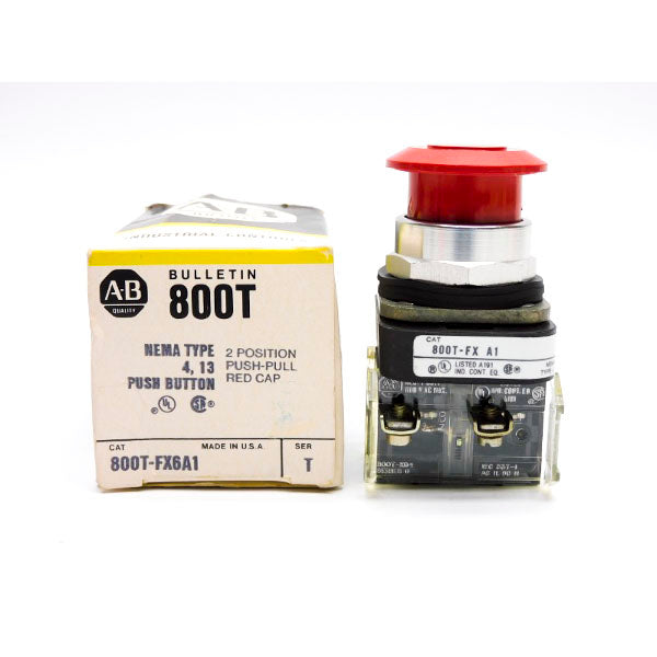 ALLEN BRADLEY 800T-FX6A1 SER. T (BK/YL) NSMP