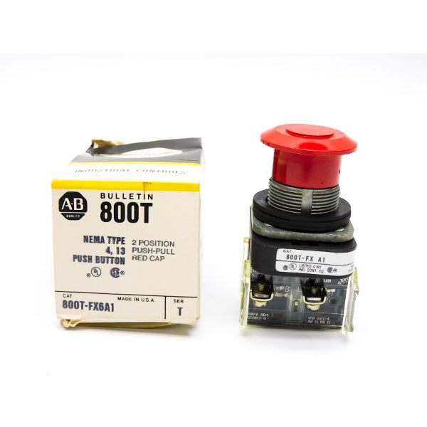 ALLEN BRADLEY 800T-FX6A1 SER. T (NO COLLAR) (BK/YL) NSMP