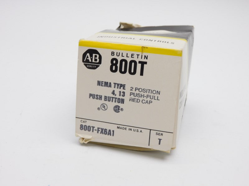 ALLEN BRADLEY 800T-FX6A1 SER. T (NO COLLAR) (BK/YL) NSMP