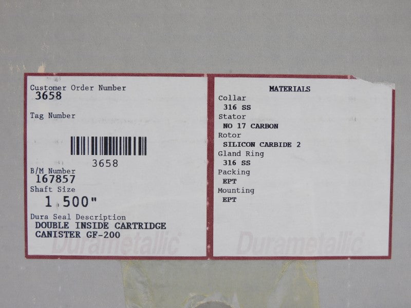 DURAMETALLIC 167857 GF-200 1.500" NSMP