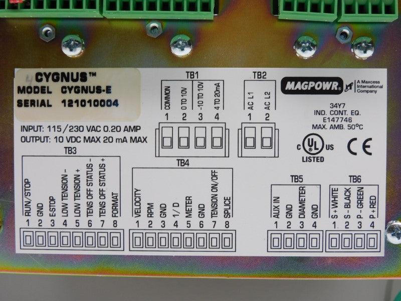 MAGPOWR CYGNUS-E 115/230VAC 0.20A NSMP