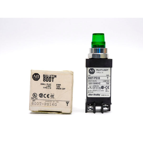 ALLEN BRADLEY 800T-PS16G SER. T 120V (NO BULB) (WH) NSMP