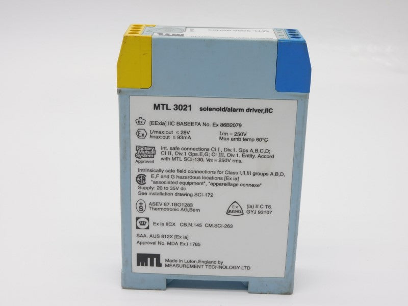 MEASUREMENT TECHNOLOGY  MTL3021 250V UNMP