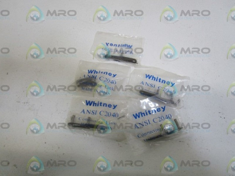WHITNEY CONNECTING LINK ANSI C2040 (LOT OF 5)  NSMP