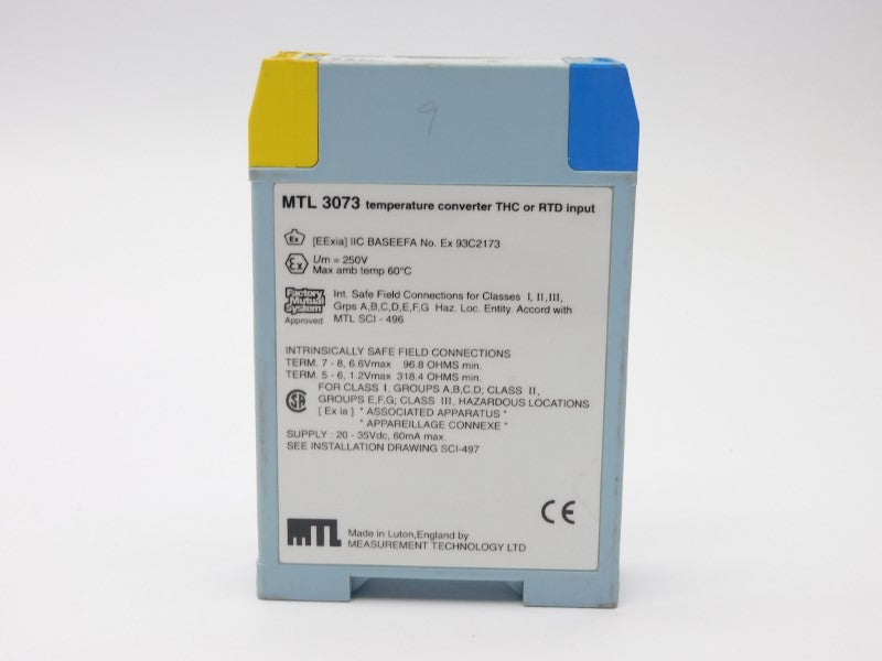 MEASUREMENT TECHNOLOGY MTL3073 250V UNMP