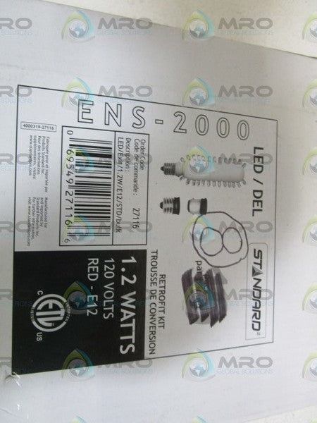 LOT OF 8 STANDARD 27116 NSMP