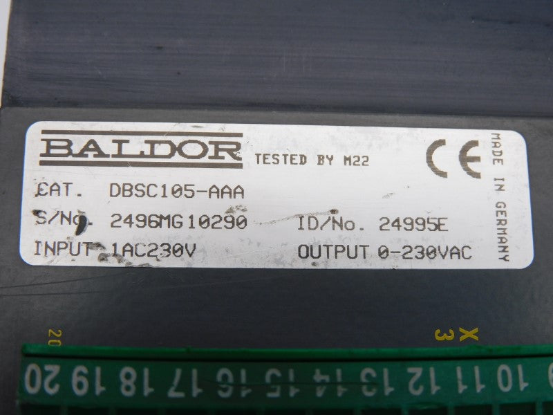 BALDOR DBSC105-AAA 230VAC UNMP