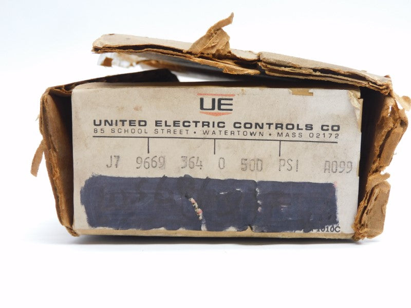 UNITED ELECTRIC J7-9669 125/250VAC 15A 0-500PSI NSMP