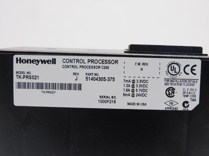 HONEYWELL TK-PRS021 24VDC F/W K REV. J NSNP