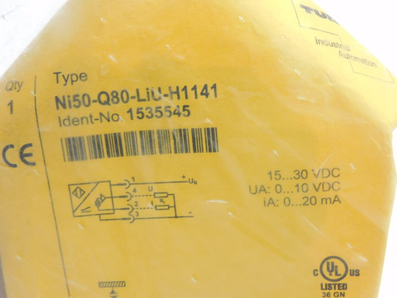 TURCK NI50-Q80-LIU-H1141 1535545 15-30VDC NSMP