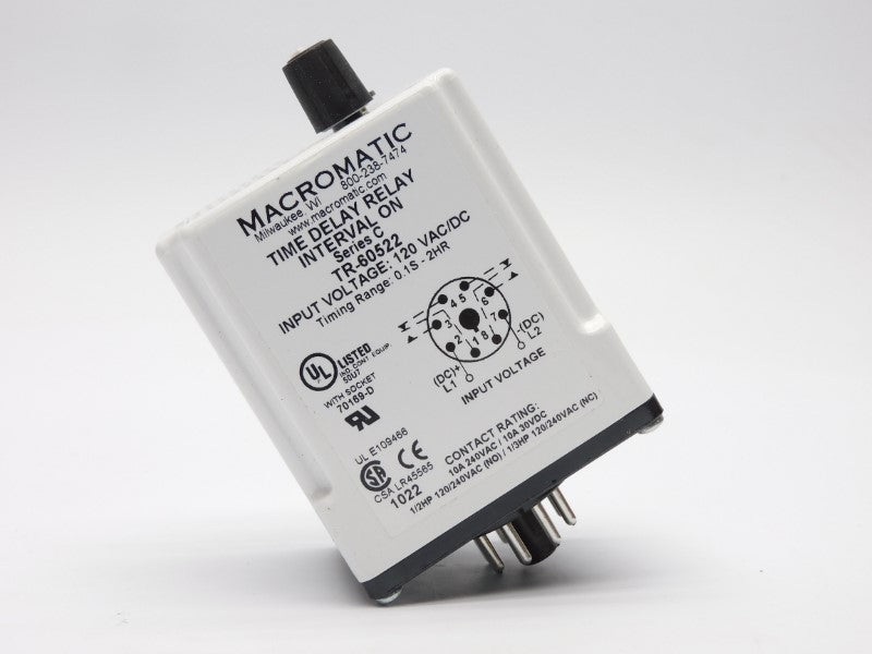 MACROMATIC TR-60522 SER. C 120VAC/DC 10A 0.1S-2HR NSMP