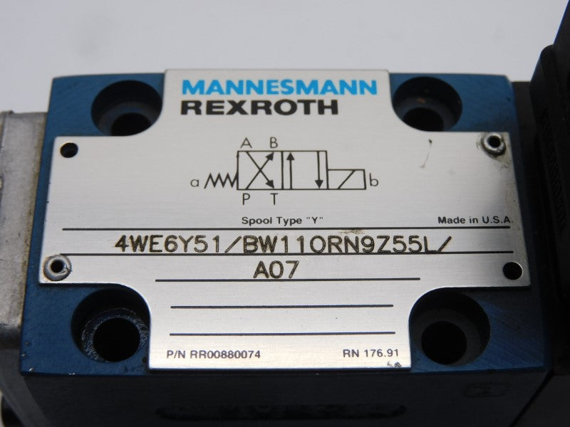 REXROTH 4WE6Y51/BW110RN9Z55L/A07 RR00880074 96VDC NSNP