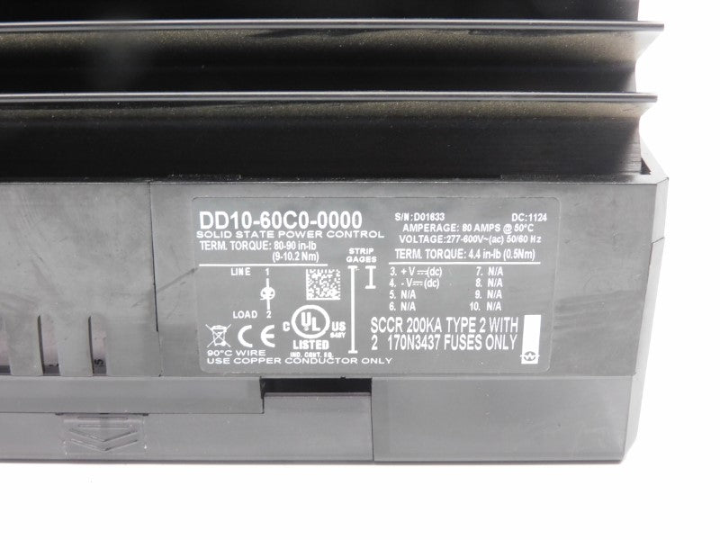 WATLOW DD10-60C0-0000 277-600VAC 80A UNMP