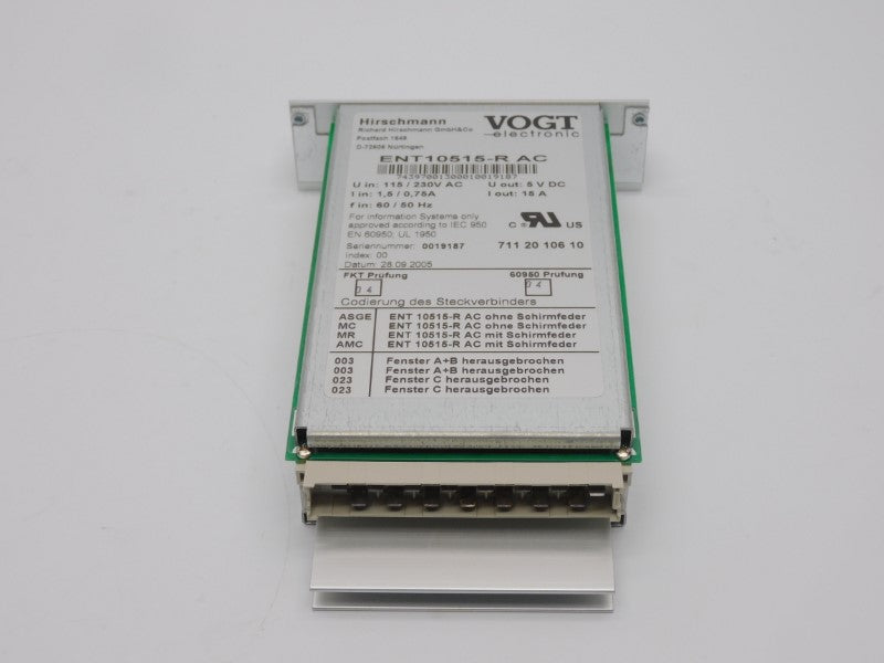 HIRSCHMANN ENT10515-RAC 115/230VAC 15A NSMP