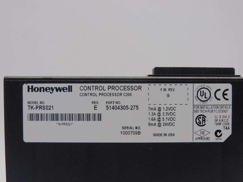 HONEYWELL TK-PRS021 F/W G 24VDC 1.6A NSNP