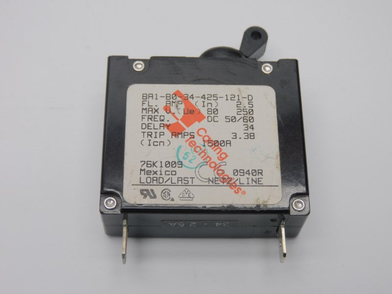 CARLING TECHNOLOGIES BA1-B0-34-425-121-D 250V 2.5A NSNP