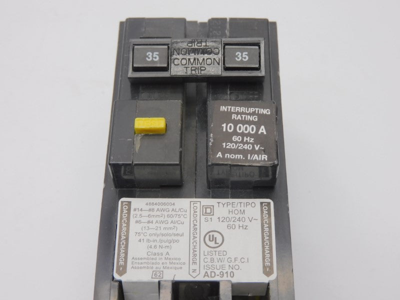 SQUARE D HOM235GFI 120/240V 35A NSNP