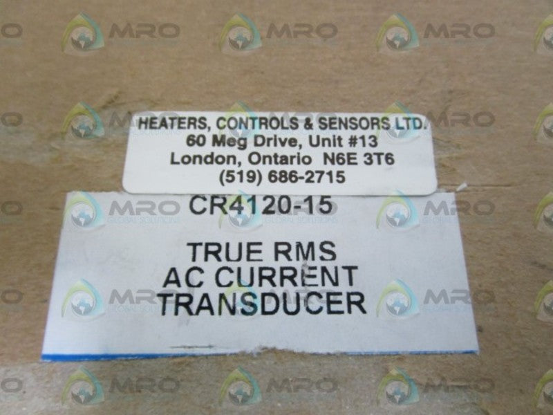 HEATERS, CONTROLS & SENSORS LTD. CR4120-15 NSMP