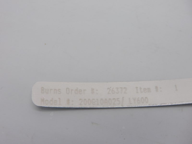 BURNS ENGINEERING 200G10A025/LY600 NSNP
