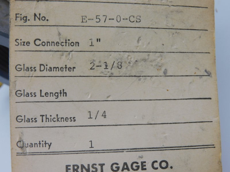 ERNST GAGE E-57-0-CS 1" NSNP